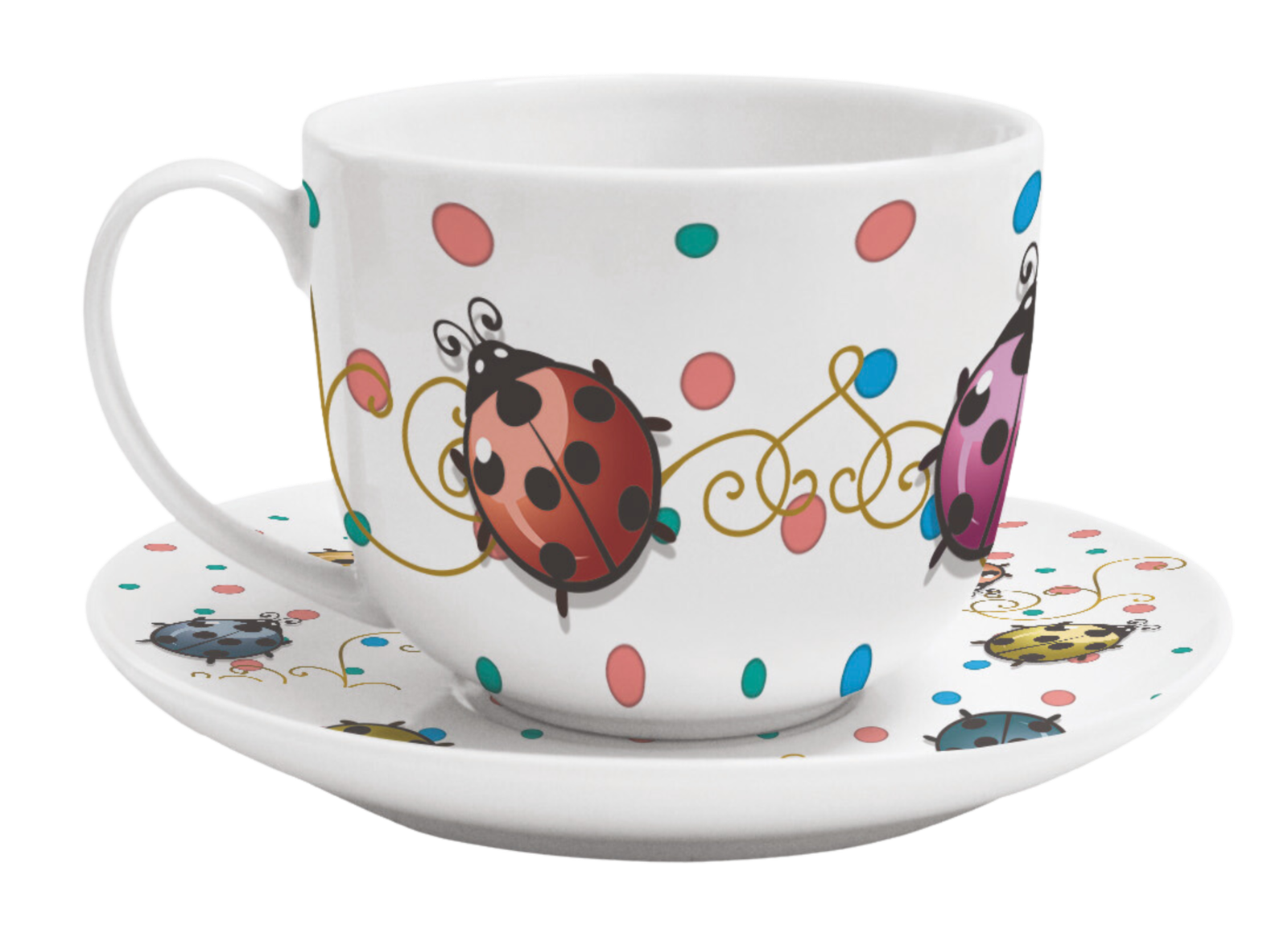 tazza da te la coccinella